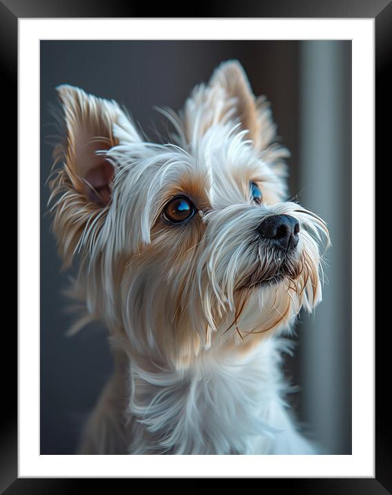 West Highland Terrier Framed Mounted Print by K9 Art