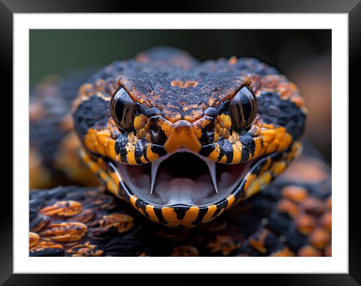 British Adder Framed Mounted Print by Steve Smith