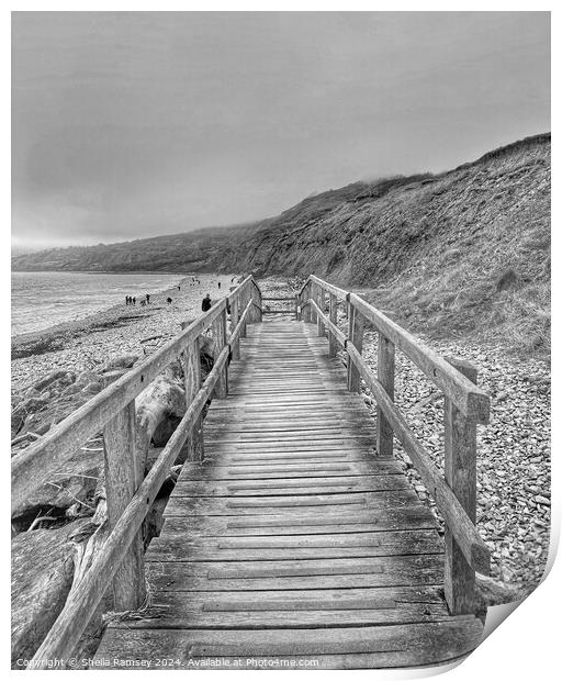 Charmouth Dorset Print by Sheila Ramsey