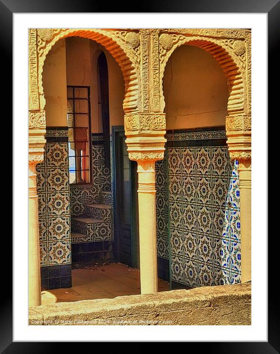 From Morocco To Spain Framed Mounted Print by Marie Castagnoli