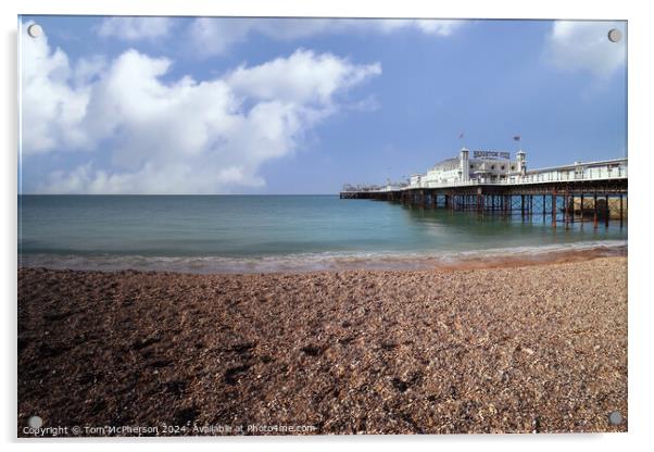 The Brighton Palace Pier Acrylic by Tom McPherson