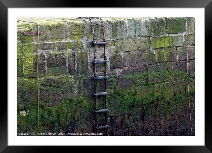 Harbour Wall Framed Mounted Print by Tom McPherson