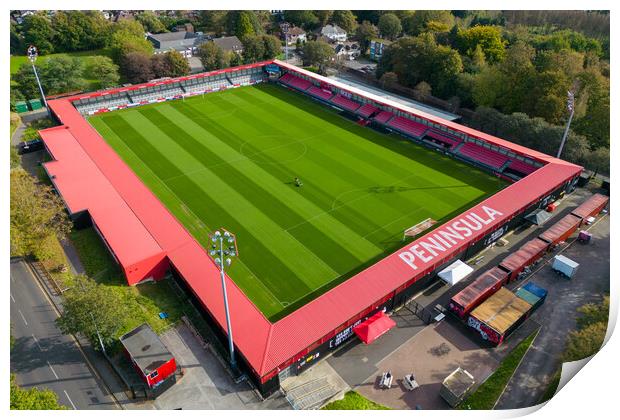 Salford City FC Print by Apollo Aerial Photography