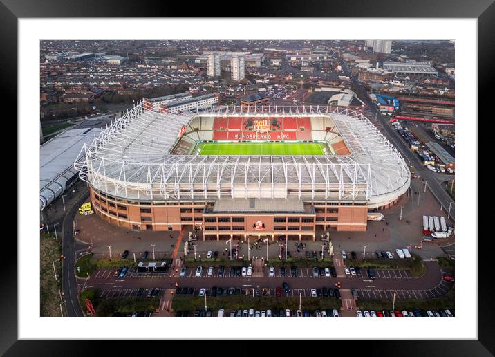Sunderland Football Club Framed Mounted Print by Apollo Aerial Photography