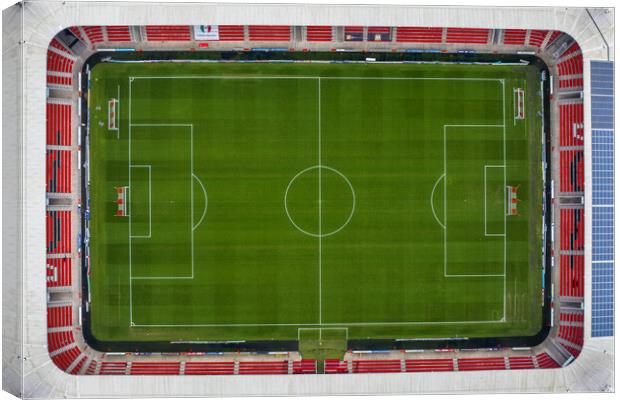 Football Pitch Canvas Print by Apollo Aerial Photography