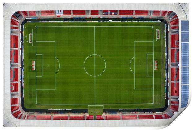 Football Pitch Print by Apollo Aerial Photography