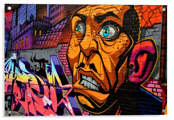 Street Art Graffiti Digbeth Birmingham UK Acrylic by Andy Evans Photos