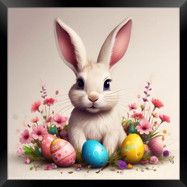 Easter Bunny Framed Print by Zap Photos