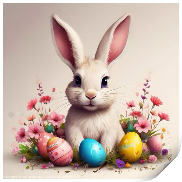 Easter Bunny Print by Zap Photos