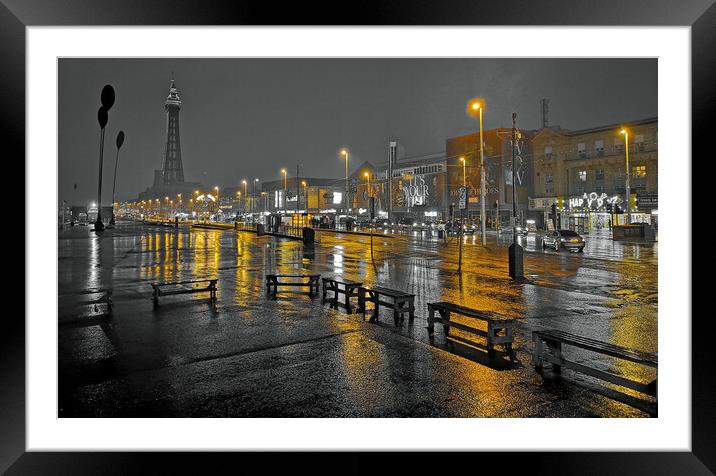 Blackpool Promenade Framed Mounted Print by Michael Hopes