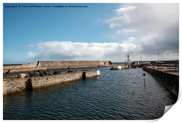 Lossiemouth Harbour Print by Tom McPherson