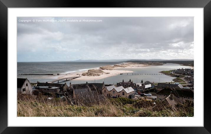 Lossiemouth footbridge (remains)  Framed Mounted Print by Tom McPherson