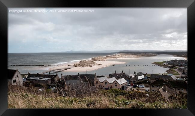 Lossiemouth footbridge (remains)  Framed Print by Tom McPherson