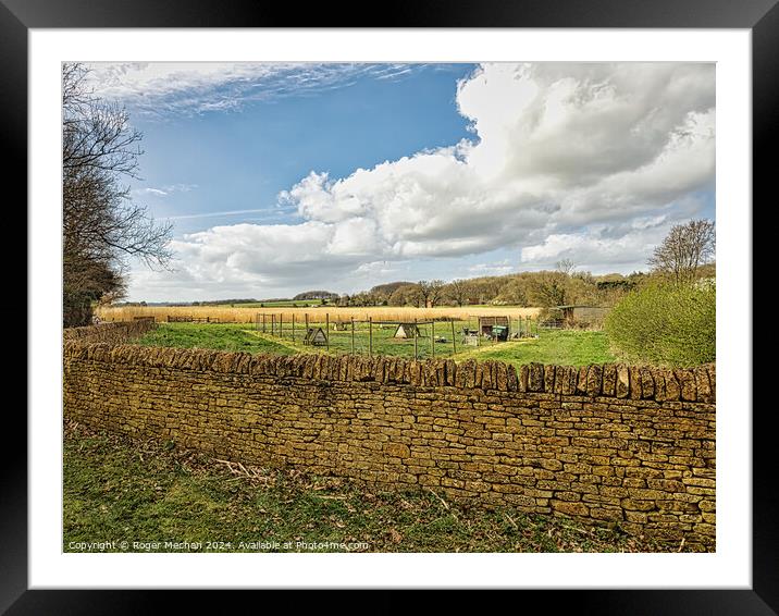 The Cotswolds Framed Mounted Print by Roger Mechan