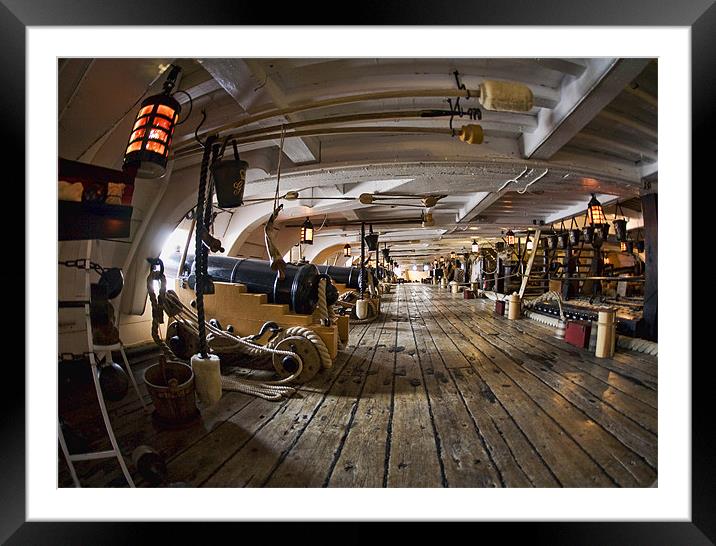 HMS Victory Framed Mounted Print by Tony Bates