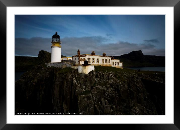 Neist Point Lighthouse Framed Mounted Print by Ryan Brown
