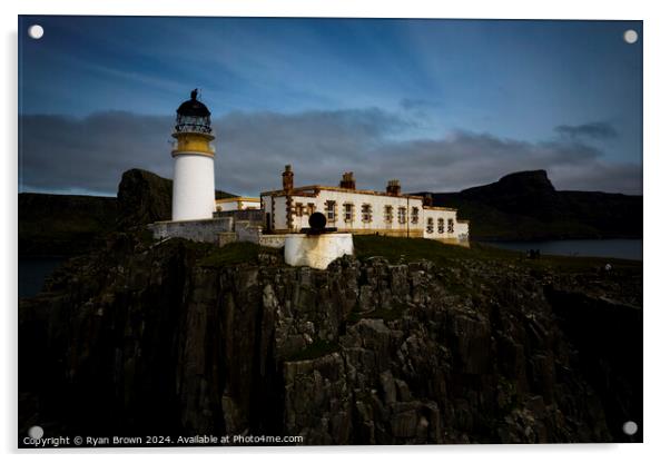 Neist Point Lighthouse Acrylic by Ryan Brown