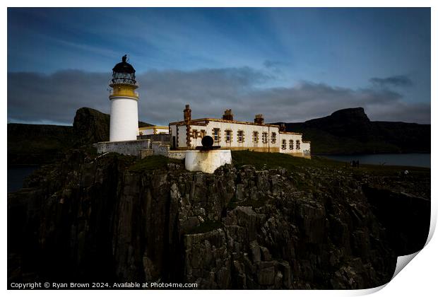 Neist Point Lighthouse Print by Ryan Brown