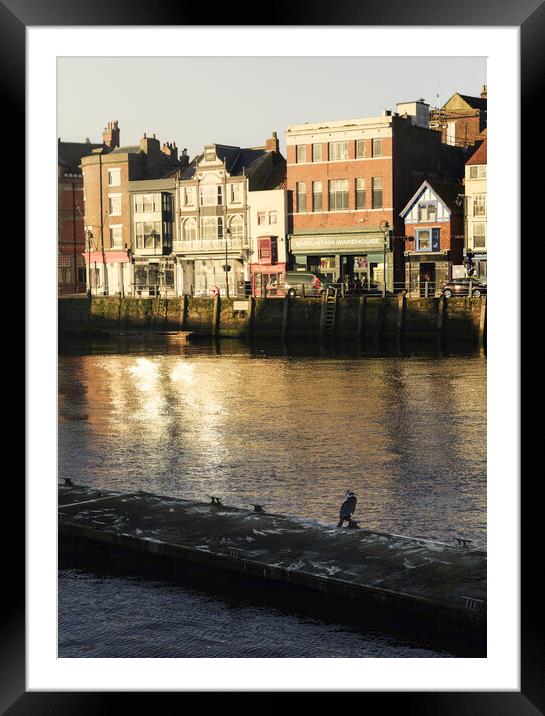 Sunrise on Whitby  Framed Mounted Print by Anthony McGeever
