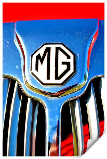 MG Classic Sports Motor Car Print by Andy Evans Photos