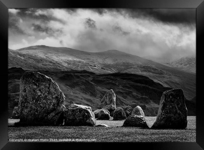 Castlerigg Stone Circle Framed Print by Graham Moore