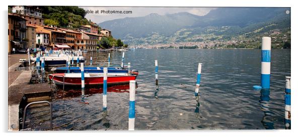 Picturesque Italian Village on the Largest Lake Is Acrylic by Jim Jones