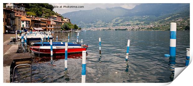 Picturesque Italian Village on the Largest Lake Is Print by Jim Jones