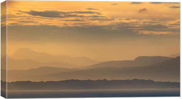 Scottish Mountains In Dawn Light Canvas Print by Phil Durkin DPAGB BPE4