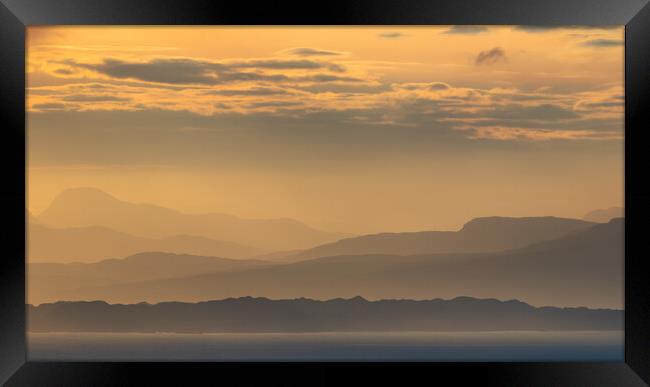 Scottish Mountains In Dawn Light Framed Print by Phil Durkin DPAGB BPE4