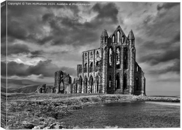 Whitby Abbey  Canvas Print by Tom McPherson
