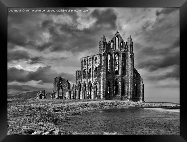 Whitby Abbey  Framed Print by Tom McPherson