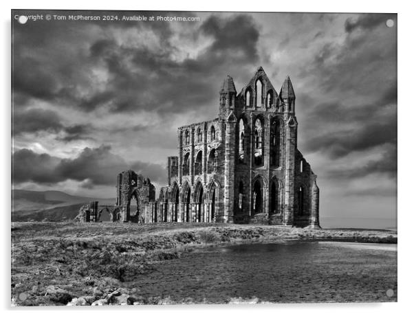 Whitby Abbey  Acrylic by Tom McPherson
