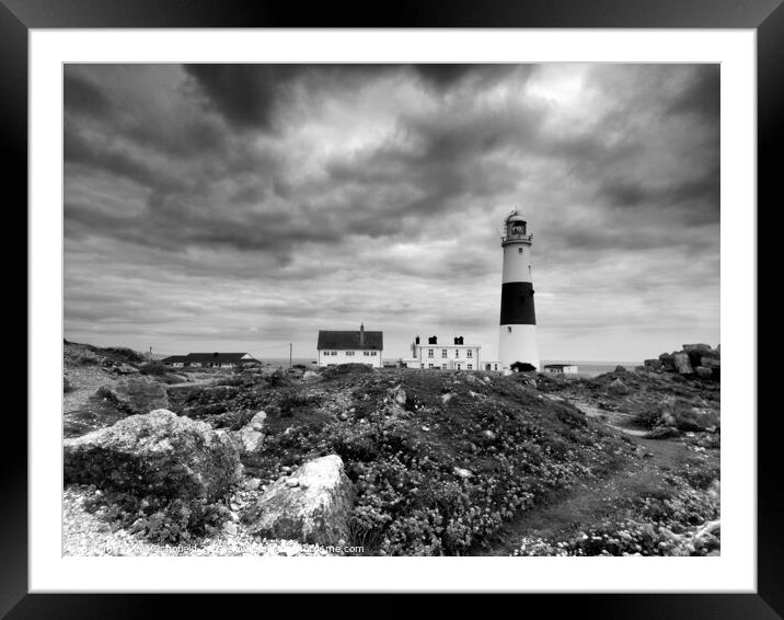 Portland Bill Lighthouse  Framed Mounted Print by Les Schofield