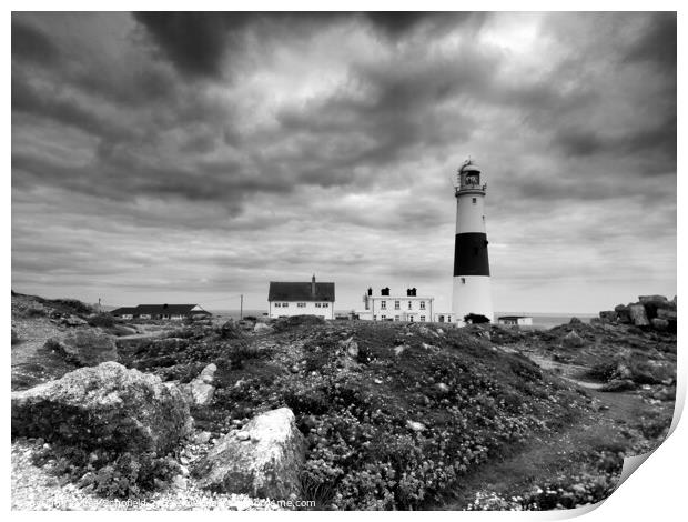 Portland Bill Lighthouse  Print by Les Schofield