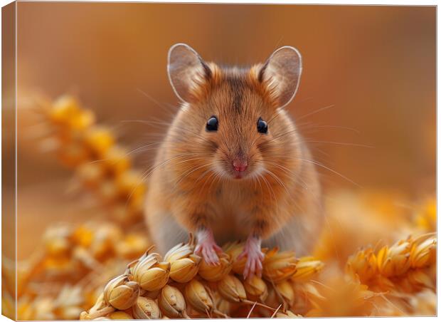 Harvest Mouse Canvas Print by Steve Smith