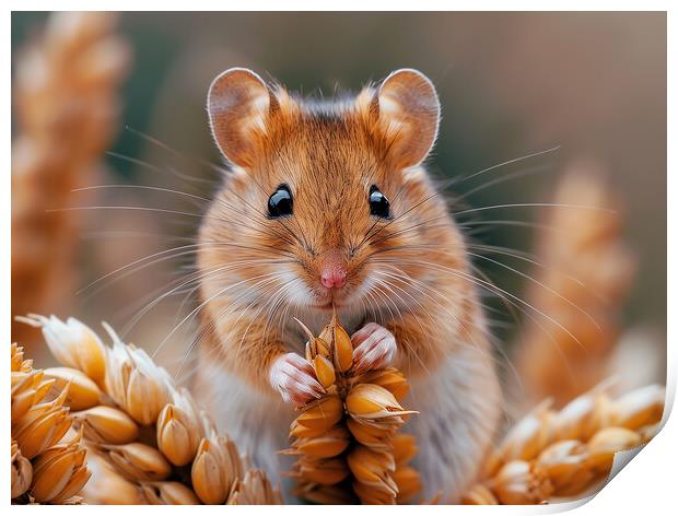 Harvest Mouse Print by Steve Smith