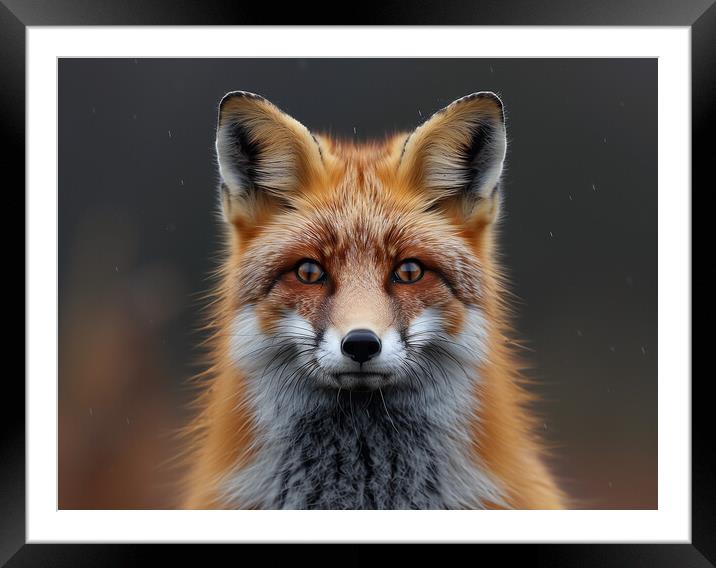 Fox Framed Mounted Print by Steve Smith
