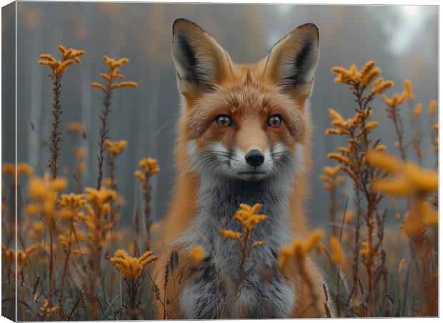 Fox Canvas Print by Steve Smith