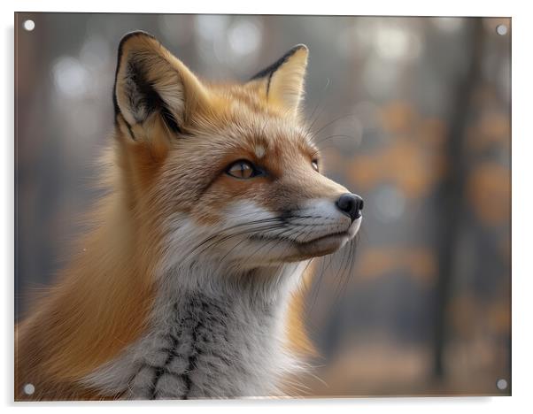 Fox Acrylic by Steve Smith