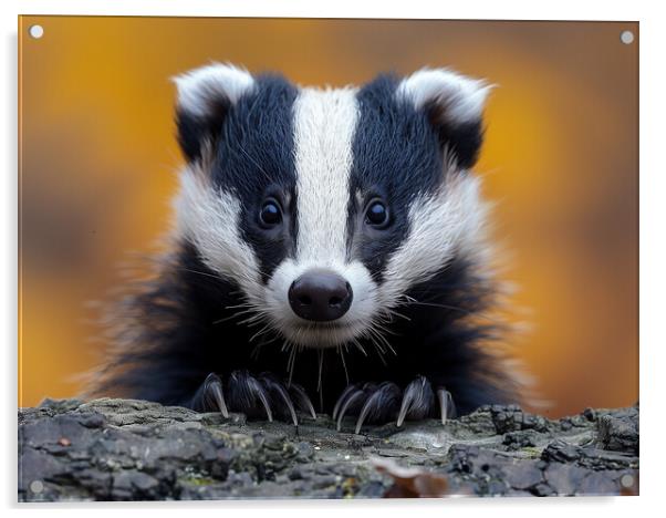 The Badger Acrylic by Steve Smith