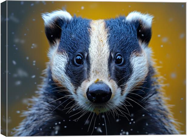 The Badger Canvas Print by Steve Smith