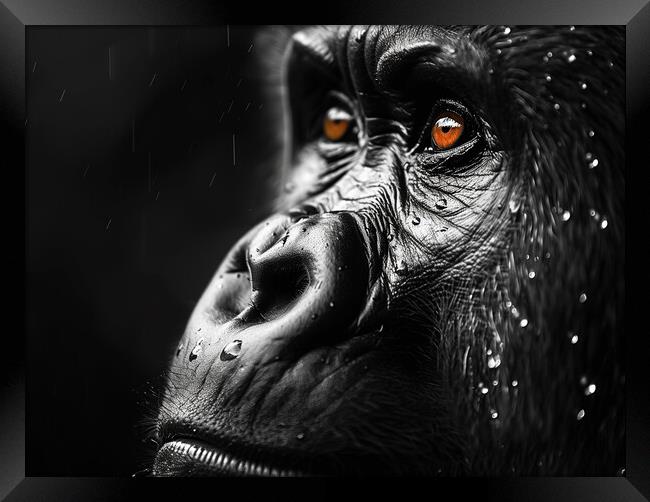The Silverback Gorilla Framed Print by Steve Smith