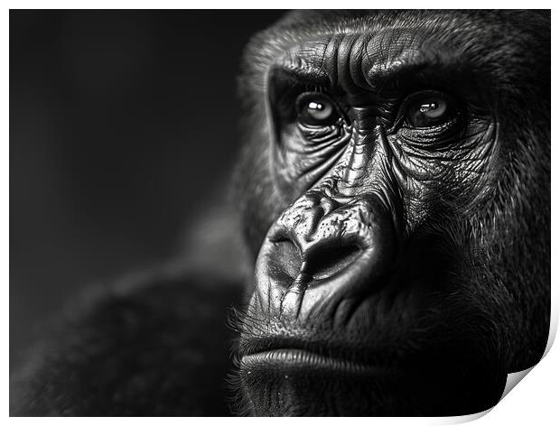 The Silverback Gorilla Print by Steve Smith