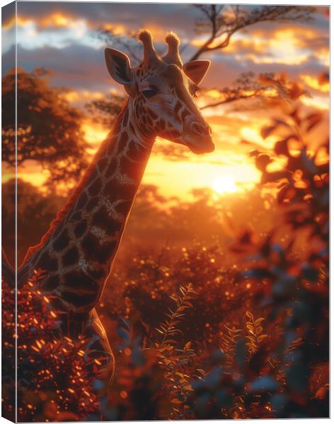 Giraffe Canvas Print by T2 