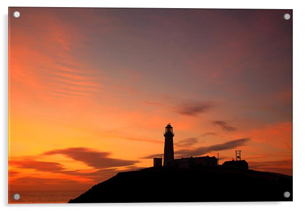 South Stack Lighthouse Acrylic by Gail Johnson