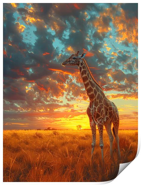 Giraffe Print by T2 