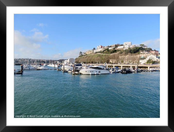 Torquay Harbour  Framed Mounted Print by Beryl Curran