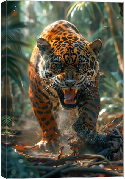 Jaguar Canvas Print by T2 
