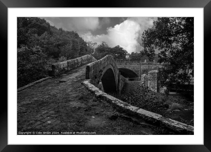 Three Bridges, Glaisdale Framed Mounted Print by Colin Green