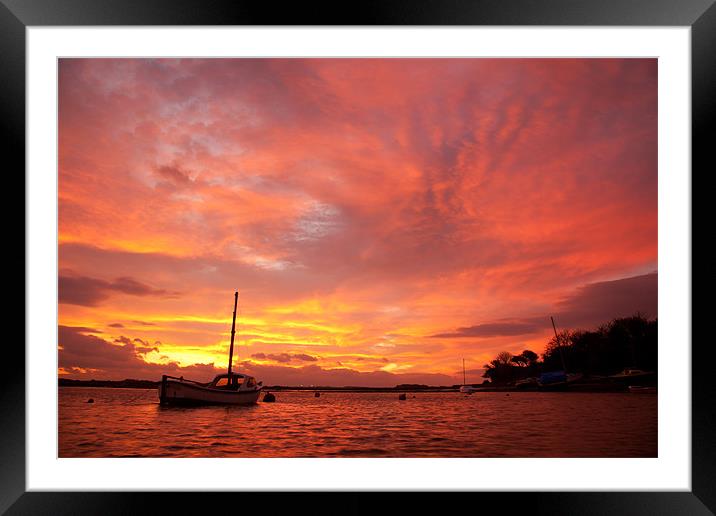 Sunrise at the Inland Sea Framed Mounted Print by Gail Johnson